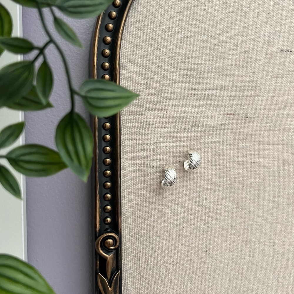 Beautiful Small Silver Hoops